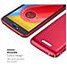 Custodia Compatibile Con Motorola Moto C Plus In Rosso Metallo - Hard Case Coperchio Protettivo In Look Metallico Contro I Graffi E Gli Urti - Foto miniatura 5