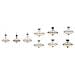 Quoizel Qz / griffin / sfm C - Lampadario Da Soffitto, Cromato, 53,3 X 53,3 X 35,6 Cm - Foto miniatura 2