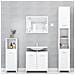 Armadio da Bagno Bianco 30x30x95 cm in Legno Multistrato - Foto miniatura 8