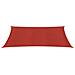 Vela Parasole 160 g / m² Rosso 5x7 m in HDPE - Foto miniatura 3