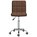 Sedia Girevole Da Ufficio Marrone In Tessuto - Foto miniatura 3