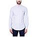 Camicia Uomo Slim Fit In Oxford Rigato - Foto miniatura 1