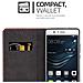 Custodia Compatibile Con Huawei P9 In Rosso Nero - Coperchio Protettiva Con Chiusura Magnetica, Funzione Stand E Tasca Per Le Carte - Foto miniatura 3