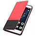 Custodia Compatibile Con Huawei P9 In Rosso Nero - Coperchio Protettiva Con Chiusura Magnetica, Funzione Stand E Tasca Per Le Carte - Foto miniatura 5