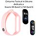 Cinturino 659 Originale Silicone Per Xiaomi Mi Band 5 - 6 Rosa - Foto miniatura 2