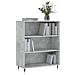 Libreria Grigio Cemento 69,5x32,5x90 Cm In Legno Multistrato - Foto miniatura 3