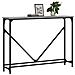 Tavolino Consolle Grigio Sonoma 102x22,5x75cm Legno Multistrato - Foto miniatura 3