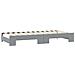 Divano Letto Estraibile Cassetti Grigio Chiaro 100x200 Tessuto - Foto miniatura 4