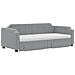Divano Letto Estraibile Cassetti Grigio Chiaro 100x200 Tessuto - Foto miniatura 9