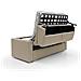 Kansas Divano Letto Matrimoniale Alto 20 Cm. Impermeabile T13 Beige - Foto miniatura 5