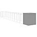 Casetta Cani Corsa Grigio Chiaro 165x1271x181cm Acciaio Zincato - Foto miniatura 4