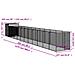 Casetta Cani Corsa Grigio Chiaro 165x1271x181cm Acciaio Zincato - Foto miniatura 7