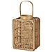 Lanterna In Rattan 28 Cm Naturale Bantul - Foto miniatura 3