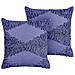 Set Di 2 Cuscini Rhoeo Cotone 45 X 45 Cm Viola - Foto miniatura 7