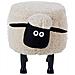 Pouf Animaletto Contenitore Sheep Tessuto Beige Chiaro Pecora - Foto miniatura 3