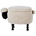 Pouf Animaletto Contenitore Sheep Tessuto Beige Chiaro Pecora - Foto miniatura 5