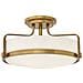 Lampadario Contemporaneo Harper In Acciaio Ottone Antico Vetro 3 Luci E27 - Foto miniatura 1