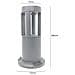 Lampioncino Da Terra Lampada 12w Led Luce Bianca Lampione Grigio X Giardino Ip65 - Foto miniatura 3
