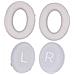 Cuscinetti Auricolari In Pelle Proteica Per Cuffie Bose Quietcomfort 45 White - Foto miniatura 1