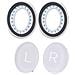 Cuscinetti Auricolari In Pelle Proteica Per Cuffie Bose Quietcomfort 45 White - Foto miniatura 6