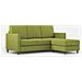 Divano Karay 3 Posti (tre Sedute Da 60cm) + Pouf Misure Esterne L. 198 P. 155 Colore Verde - Foto miniatura 4