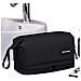Nuovo Beauty Case Da Uomo Con Struttura In Acciaio A Doppio Strato Black - Foto miniatura 1
