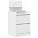 Comodino con 2 Cassetti Bianco 38x34x80 cm - Foto miniatura 5