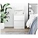 Comodino con 2 Cassetti Bianco 38x34x80 cm - Foto miniatura 8