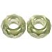 2 Pezzi - Perline In Vetro Con Foro Grande Ø13mm L. 5 Mm - Colore Verde Menta - Foto miniatura 1