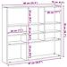 Scaffale A Parete Rovere Artigianale 90x16x78 Cm Truciolato - Foto miniatura 6