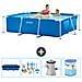 Piscina Fuori Terra - Rettangolo - 220x150x60 Cm - Blu - Include Accessori Coordinati A2 - Foto miniatura 1