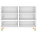 Credenza Bianca 103,5x35x70 Cm In Legno Multistrato - Foto miniatura 3