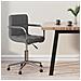 Sedia Da Ufficio Girevole Grigio Chiaro In Tessuto - Foto miniatura 8