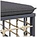 Set Divani da Giardino 3 pz con Cuscini Antracite in Polyrattan - Foto miniatura 7