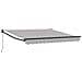 Tenda Retrattile Manuale  Grigio Chiaro 350x250 cm, Tessuto di Ricambio per Tenda  Telaio 3.5x2.5 m Grigio Chiaro - Foto miniatura 1