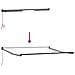 Tenda Retrattile Manuale  Grigio Chiaro 350x250 cm, Tessuto di Ricambio per Tenda  Telaio 3.5x2.5 m Grigio Chiaro - Foto miniatura 9