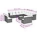 Set Divani da Giardino 14pz con Cuscini in Polyrattan Beige - Foto miniatura 3
