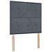 Letto Box Spring con Materasso Grigio Scuro Singolo in Velluto - Foto miniatura 3