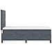 Letto Box Spring con Materasso Grigio Scuro Singolo in Velluto - Foto miniatura 9