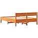 Letto senza Materasso Marrone Cera 120x200 cm in Legno di Pino - Foto miniatura 8