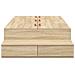 Struttura letto con contenitore in rovere Sonoma 80x200 cm - Foto miniatura 8