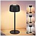 Lampada Da Tavolo A Led Senza Fili, Dimmerabile, Con 3 Temperature, Nera - Foto miniatura 2