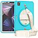 Custodia Per Ipad Mini 6 8.3"" Con Supporto E Tracolla Turchese - Foto miniatura 3