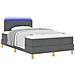 Letto a molle con materasso Grigio scuro 120 x 190 cm Tessuto - Foto miniatura 3
