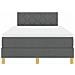Letto a molle con materasso Grigio scuro 120 x 190 cm Tessuto - Foto miniatura 8