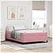 Struttura del letto Rosa e bianco 140 x 190 cm Velluto - Foto miniatura 2