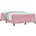 Struttura del letto Rosa e bianco 140 x 190 cm Velluto - Foto miniatura 3