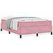 Struttura del letto Rosa e bianco 140 x 190 cm Velluto - Foto miniatura 4