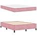 Struttura del letto Rosa e bianco 140 x 190 cm Velluto - Foto miniatura 6