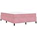 Struttura del letto Rosa e bianco 140 x 190 cm Velluto - Foto miniatura 9